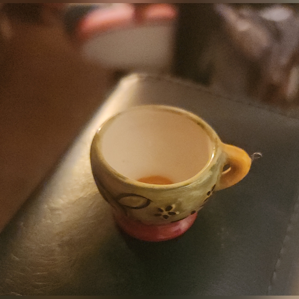 Ceramic Tea Cup Pendant/Charm